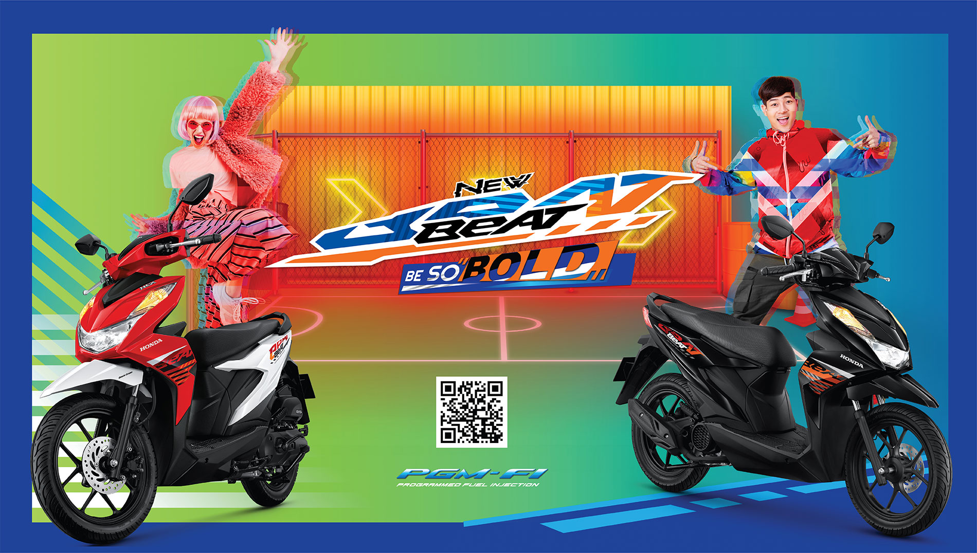 សម្រាប់ម៉ូតូ ហុងដា BeAT ស៊េរីថ្មី នេះដែល យើងបានធ្វើវាឡើង ក្រោមគំនិតច្នៃប្រឌិត
#NEW_HONDA_BeAT_Be_So_Bold ដែលគំនិតនេះបានបង្ហាញពីភាពលេចធ្លោ ទាន់សម័យរបស់យុវវ័យផ្សារភ្ជាប់ជាមួយ ម៉ូតូហុងដា BeAT ស៊េរីថ្មី ដែលធ្វើឲ្យអតិថិជនកាន់តែមានភាពជឿជាក់។ រូបរាងតូចច្រឡឹងបែប Compact Sport A.T ជាមួយតែមថ្មី កាន់តែរស់រវើក ស្ទាយបែប Sporty Metro រំលេចនូវ តែម BeAT ពីរស្រទាប់ បង្កើនភាពស្ព័រ កន្រ្តាក់យកបេះដូងយុវវ័យ កម្លាំងម៉ាស៊ីន110cc ប្រើប្រព័ន្ធប៊ិច PGM-FI ធ្វើឲ្យការធ្វើដំណើរកាន់តែស្រួចស្រាវ ត្រៀមខ្លួនហើយឬនៅក្នុងការបង្អួតភាពលេចធ្លោដ៏រស់រវើក របស់អ្នកទៅកាន់ពិភពសម័យថ្មីជាមួយ ហុងដា BeAT!